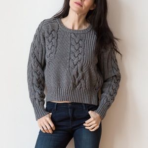 Heavy-Weight Cable Knit Sweater